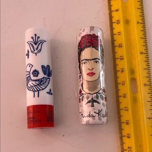 Frida Kahlo Lipstick & Korres Italian lip balm